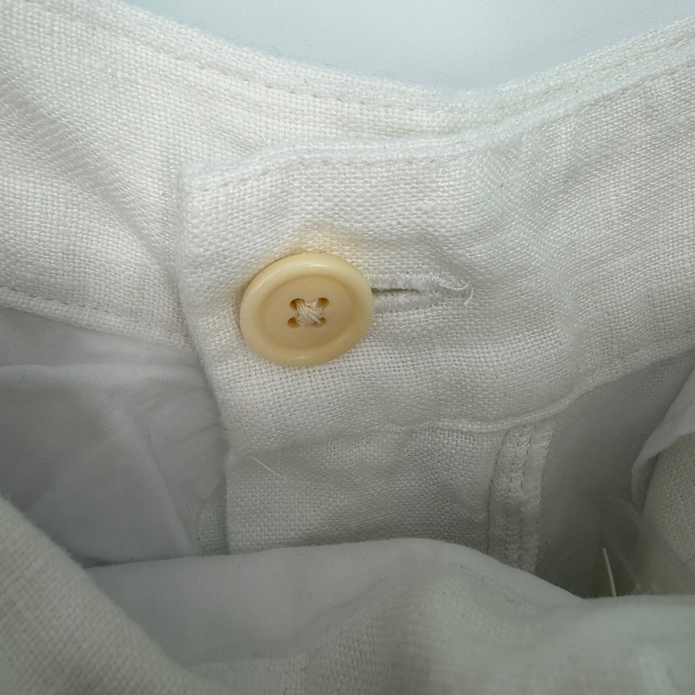 MADEWELL THE HARLOW WIDE-LEG PANT 100% LINEN WHITE NWT SZ 00 COASTAL LIGHTWEIGHT - Picture 13 of 14